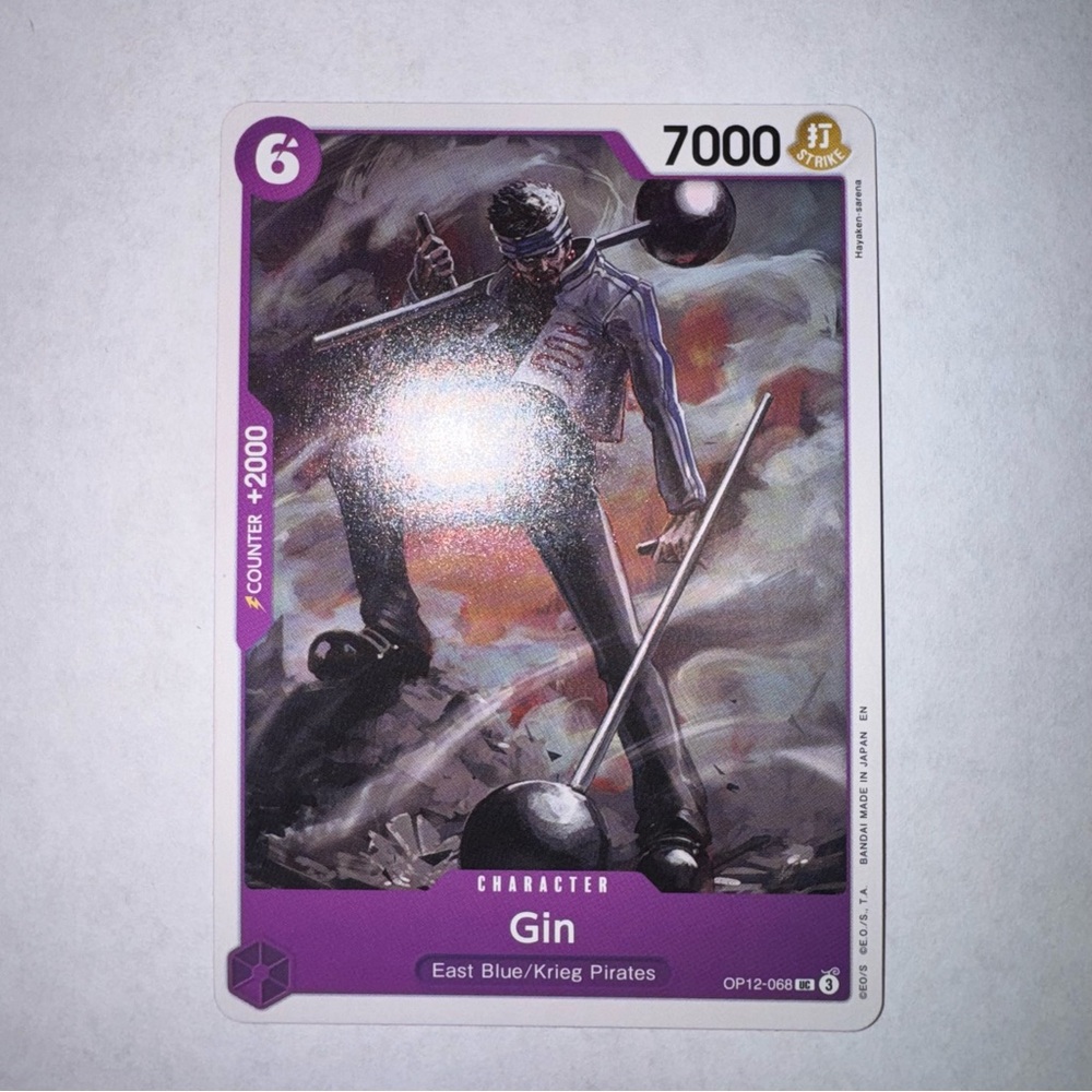 One Piece CCG Gin Legacy Of The Master UC OP12-068 NM